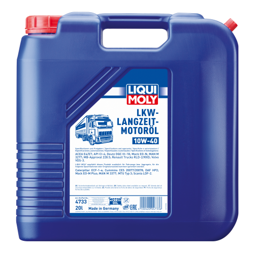 НС-синтетическое моторное масло LKW-Langzeit-Motoroil 10W-40 - 20 л